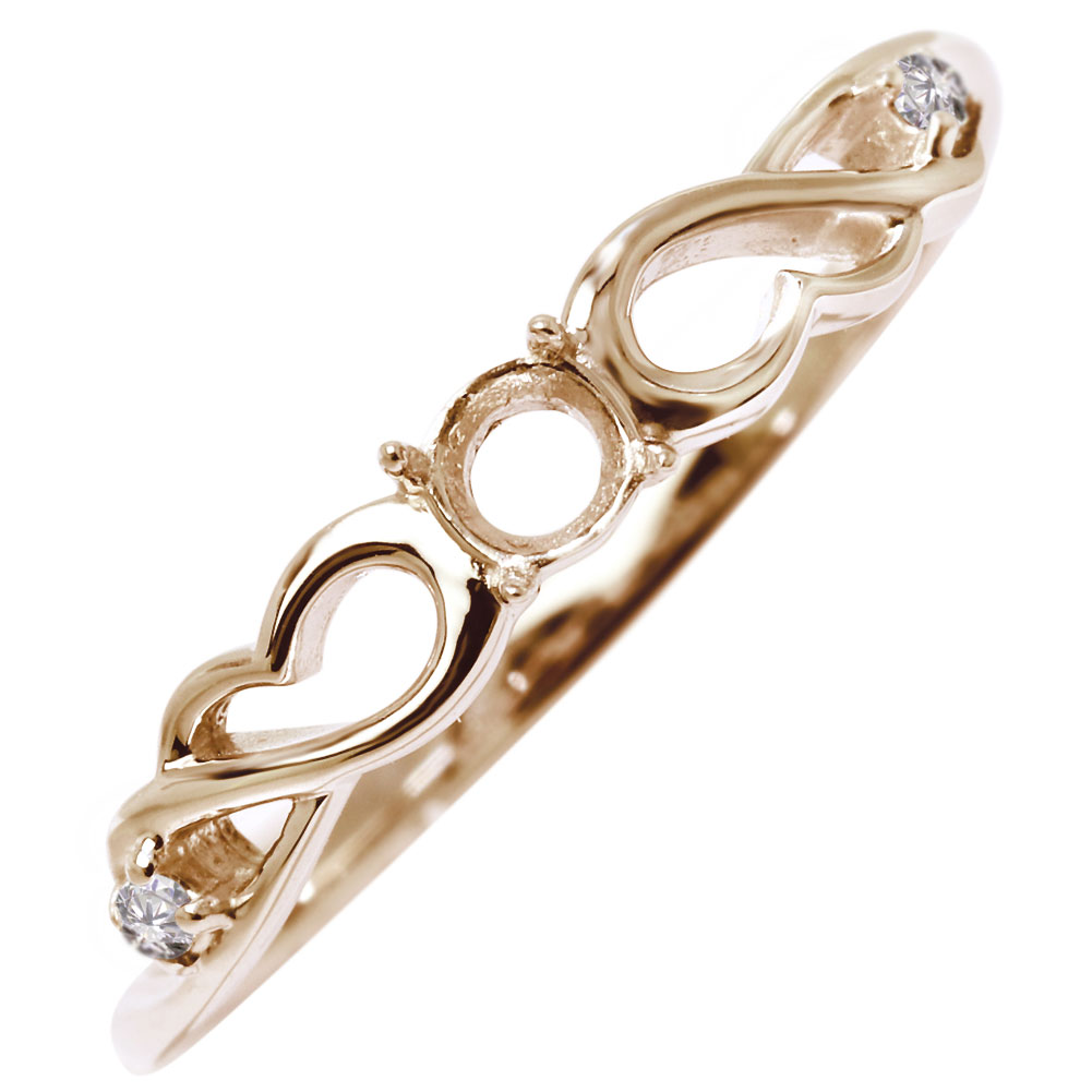 指輪 羽根 フェザー リング 空枠 3mm レディース 10k 18k pt900 sv925 羽根モチーフ 女性 大人 かわいい 上品 誕生日 記念日 プレゼント ギフト