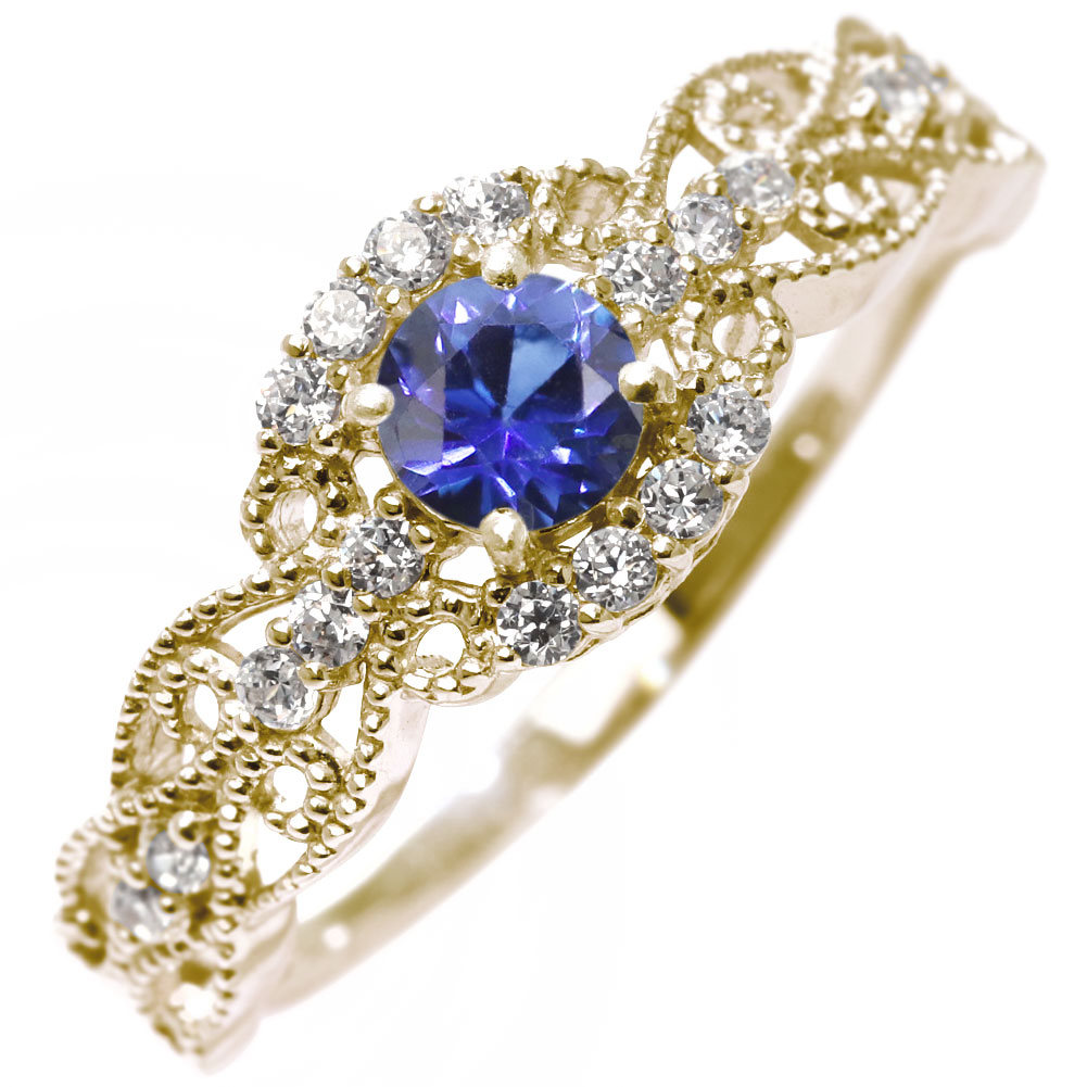 リング サファイア 18金 指輪 18K レディース 9月誕生石 サファイアリング ゴールドリング 誕生石リング ヘイローリング 透かし 取り巻き ヨーロピアン 天然石リング エレガント 20代 30代 40代 50代|PLEJOUR 誕生石ジュエリー専門店