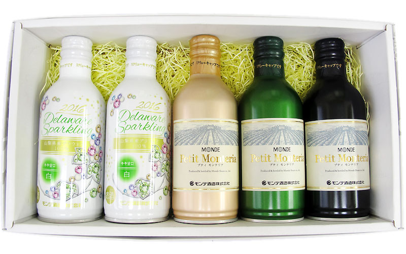 楽天市場】缶ワインセット 5本入り 赤 白 スパークリング ワイン 山梨