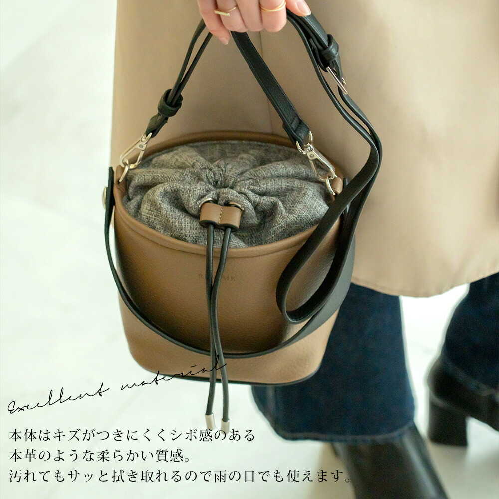 レザー✨ A4✨シボ✨バンブー✨ハンドバッグ✨2way✨チャック