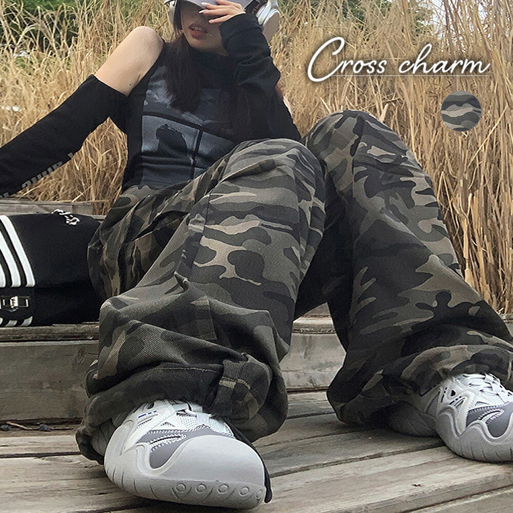 美品！バートン/スノーボードウエア　カモフラ　迷彩　カーゴ　パンツ 楽天市場】カーゴパンツ 迷彩 パンツ レディース ワイドパンツ