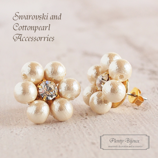 スワロフスキー&真珠イヤリング☆ 楽天市場】ノンホール イヤリング 樹脂 金具 ピアスみたい