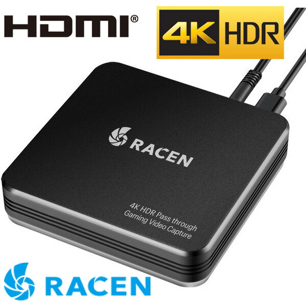 市場 CENTURY ゲームキャプチャー YOUTUBE ゲーミングビデオキャプチャ 4Kパススルー RACEN CRC-GVCAP02 HDMI 録画 対応 ニコニコ動画