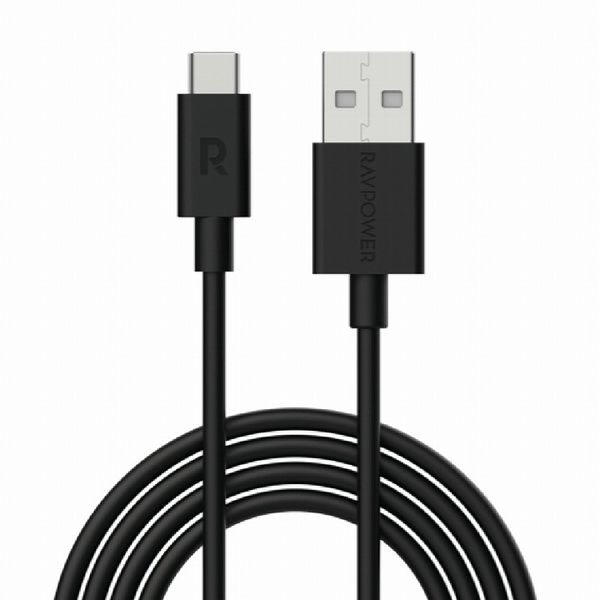 RAVPower USB A to Type-C ストレートケーブル0.5m ブラック RP-OCBF004-0.5BK 充電 データ通信 同期 買い回り 買いまわり サンバレー SUNVALLEY スマートフォン スマホ タブレット 対応
