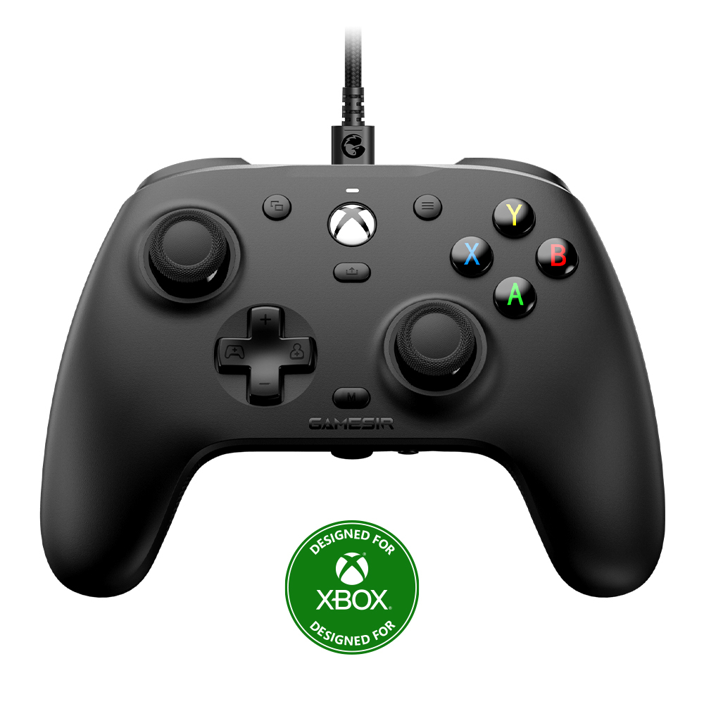 ゲームパッド ゲーム コントローラー GameSir G7 正規品 Xbox Series X|S Xbox One Windows10 Windows11 有線 ブラック遅延なし 3.5mmスタジオジャック 4つ振動モーター ゲーミング Xboxライセンス 認定画像