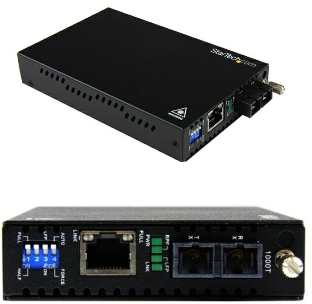 StarTech.com ギガビットイーサネット光メディアコンバータ マルチモード対応 ET91000SC2