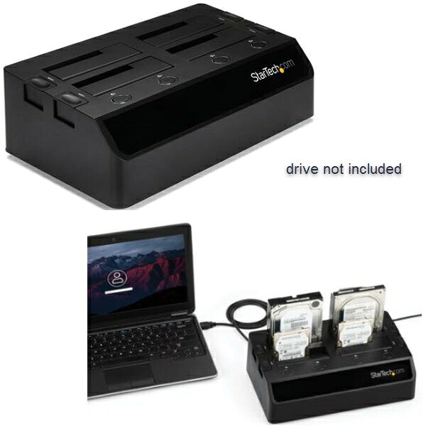 【ポイント最大28倍】 StarTech.com ハードディスク4台搭載ドッキングステーション USB 3.0接続 クレードル型2.5/3.5インチHDD/SDDスタンド SATA(6Gbps) UASP対応 冷却ファン2基搭載 SDOCK4U33