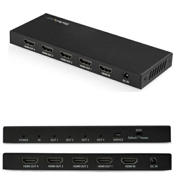 StarTech.com HDMI分配器 1入力4出力 4K/60Hz HDMI 2.0 スプリッター HDR ST124HD202|アウトレットPC パソコン プレクス
