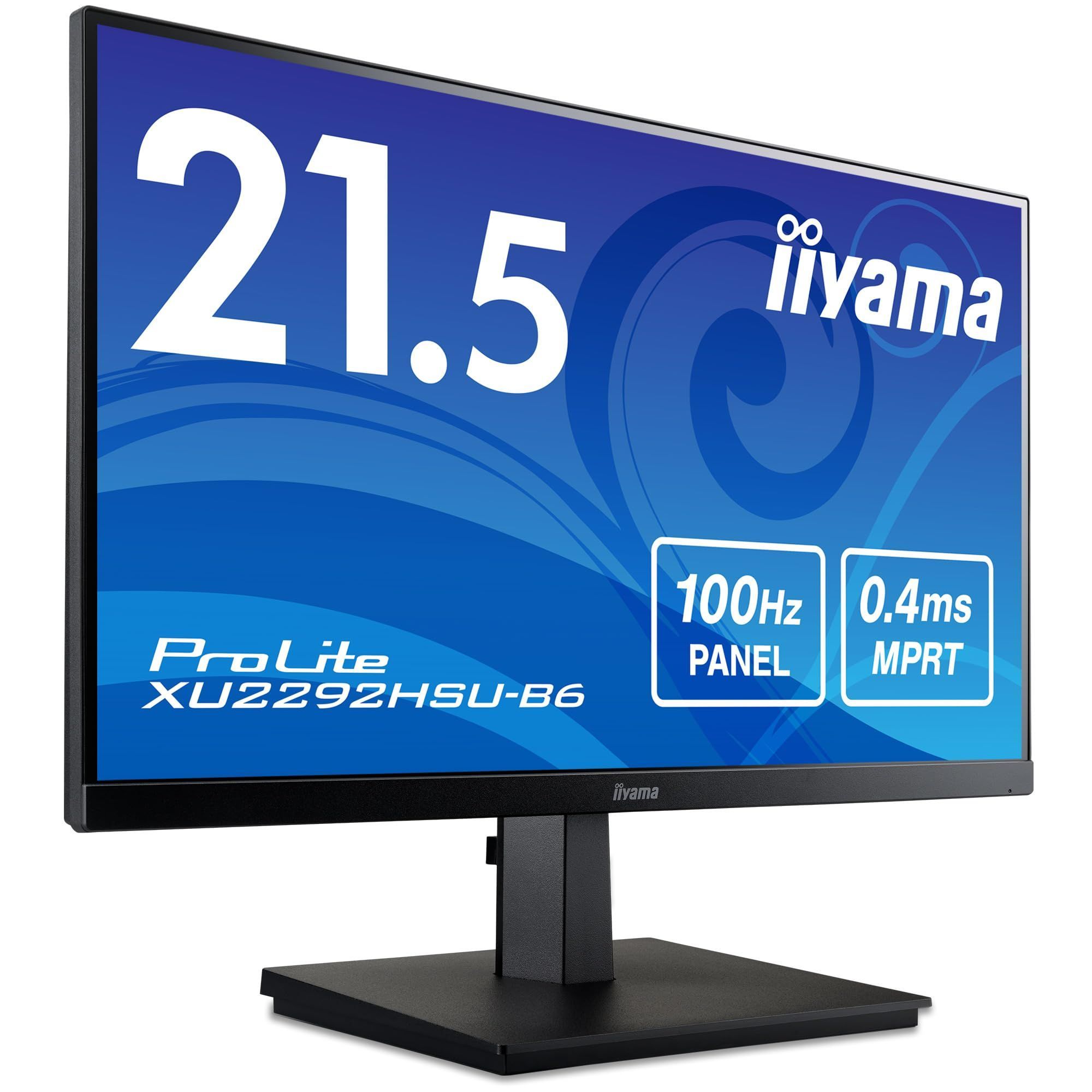 iiyama 21.5インチ モニター フルHD (1920×1080) IPS パネル 角度調整 HDMI DisplayPort USBハブ ディスプレイ 新品 ProLite XU2292HSU-B6 【代金引換/時間指定不可】