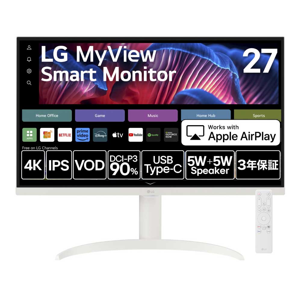 楽天市場】LG 27インチ webOS対応スマートモニター FHD 27SR50F-B - LG