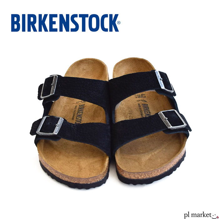 【P3倍】 正規取扱店 BIRKENSTOCK ビルケンシュトック Arizona/アリゾナ ヌバックレザー サンダル メンズ ダブルストラップ レギュラー 1020735