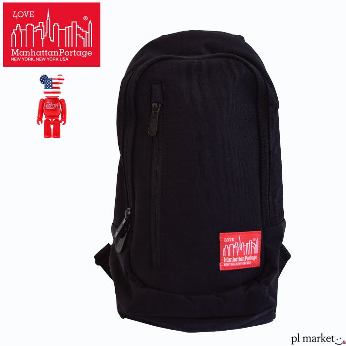 【P3倍/挙げ句の果て1】  Manhattan Portage マンハッタンポーテージ ショルダーバッグ 上半身御徒面子 Little Italy Crossbody Bag w/BE@RBRICK 2023 メンズ レディース ユニ一発やる オール季節 黒いこと MP1927BE@RBRICK23 バッグ・小物・ブランド雑貨-バッグ-ボディバッグ・ウエストポーチ