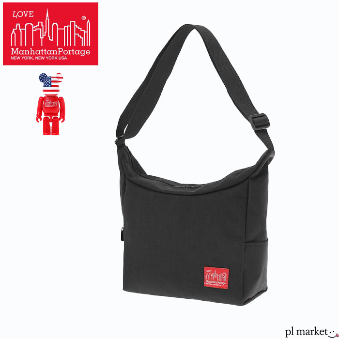 【P5倍】 Manhattan Portage マンハッタンポーテージ ショルダーバッグ Bed-Stuy Shoulder Bag w/ BE@RBRICK 2023 メンズ レディース ユニセックス オールシーズン ブラック MP6041BE@RBRICK23|plmarket ピーエルマーケット