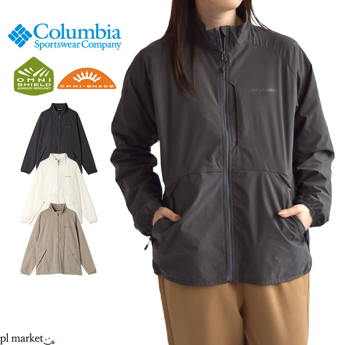 【P3倍】Columbia コロンビア ジャケット ウィメンズライトキャニオンソフトシェルジャケット W Light Canyon Softshell Jacket レディース 春 秋 冬 ポリエステル 全3色 M/L PL0216