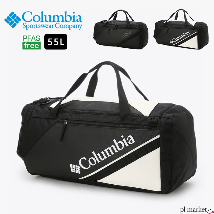 【P3倍】コロンビア Columbia 御徒面子 うしろ側容器に並べる ボストンバッグ ブレムナースロープダッフル55L Bremner Slope Duffel 55L メンズ レディース ユニ一発やる ポリウレタン オール時節 黒いこと 白いこと 55L PU8676