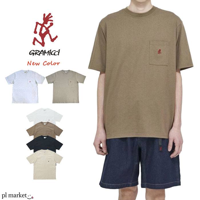 グラミチ GRAMICCI Tシャツ 半袖 ONE POINT TEE ワンポイントＴシャツ メンズ レディース ユニセックス ランニング 春 夏 秋 綿 全6色 S M L XL G304-OGJ