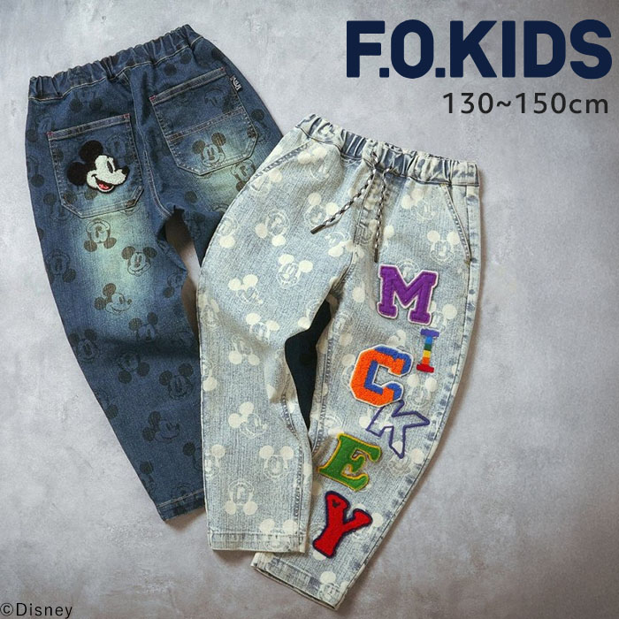 DENIM DUNGAREE ミッキー刺繍入りパンツ サイズ140 DENIM DUNGAREE ミッキー刺繍入りパンツ サイズ140 楽天市場
