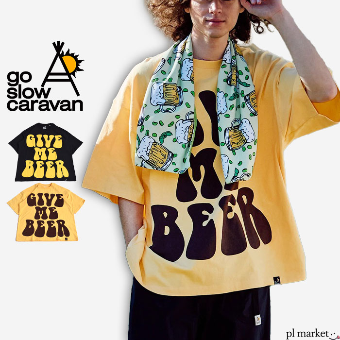 2025春夏新作 ゴースローキャラバン go slow caravan 半袖 Tシャツ トップス 餃子クマ TEE メンズ レディース ユニセックス クマT 熊 くま 半袖T 341913 go slow caravan 2025春夏新作 ゴースローキャラバン 半袖 T