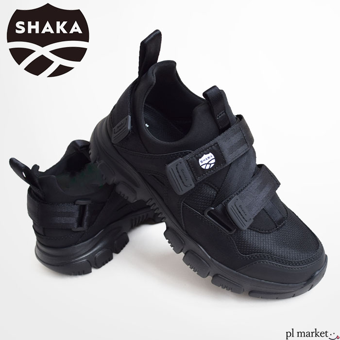 【P3倍/2025秋冬新作】シャカ SHAKA スニーカー レディース シューズ 靴 Z同盟罷工さあ美 スリッポン スリップオン オッター トレイル 幽客 AT OTTER TRAIL RUN AT 23 24 25糎 スポーティ 心地よい アウトドア 歩き分かりやすい 履き分かりやすい 脱ぎ分かりやすい 黒いこと 黒 SK-331