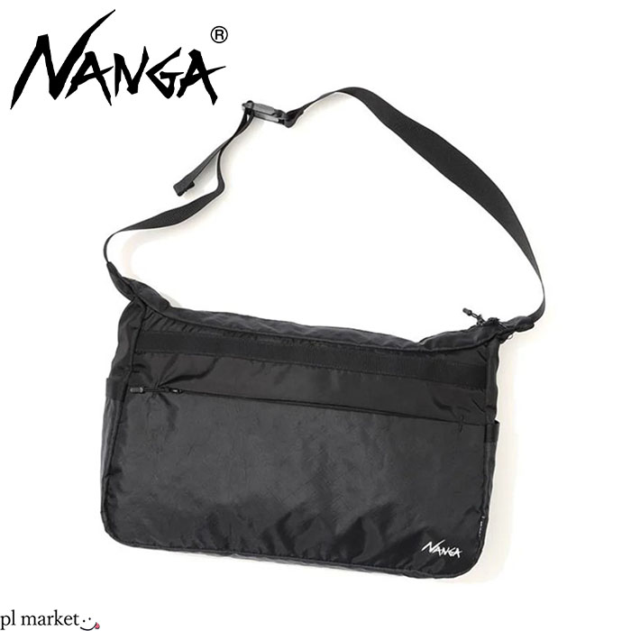 【P5倍/2025秋冬新作】ナンガ NANGA ショルダーバッグ メンズ レディース 鞄 エコパック UR ショルダーバッグ 約13L ECOPAK UR SHOLDER BAG ユニセックス ECOPAKシリーズ 軽量 撥水 耐久性 タウンユース ビジネス アウトドア フリーサイズ ブラック 黒 N2502-3N303Z