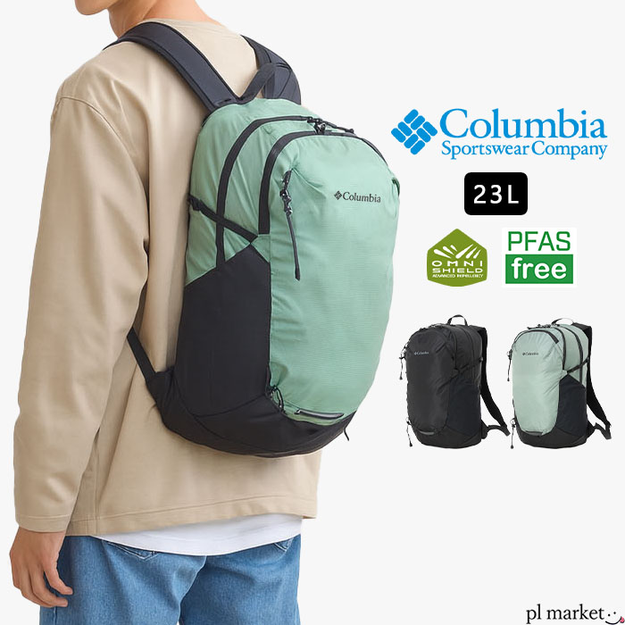 【P5倍/2026春夏新作】 コロンビア Columbia リュック メンズ レディース バッグ バックパック 23L 撥水 軽量 耐久 ナイロン アウトドア 登山 キャンプ オールシーズン ブラック 黒 バードリーライト ロビックナイロン PU7248