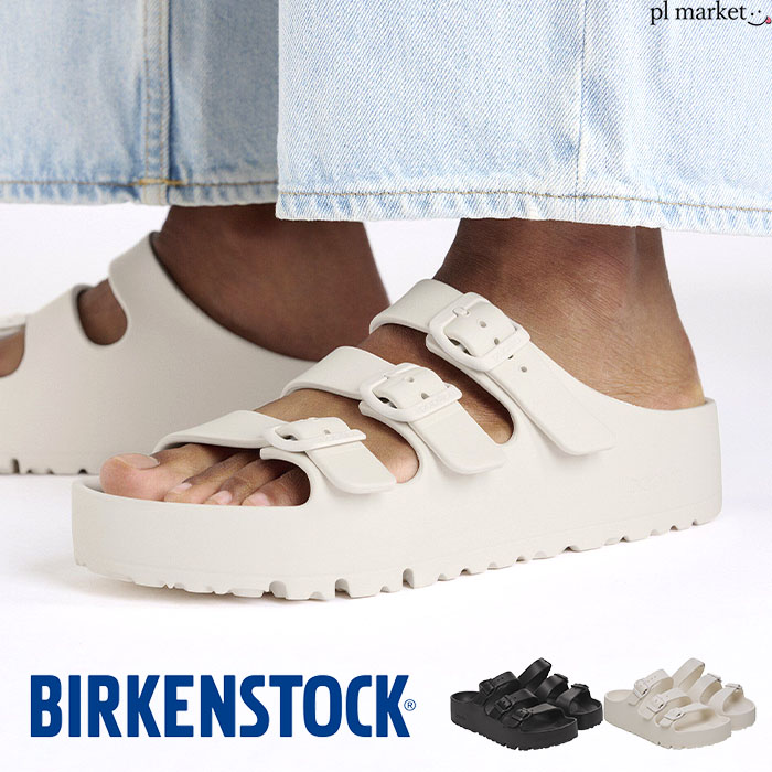 【10%OFFクーポン/2026春夏新作】正規取扱店 ビルケンシュトック BIRKENSTOCK パピリオ フロリダ III EVA フレックス プラットフォーム Florida III EVA Flex Platform サンダル 厚底 レディース 軽量 撥水 ブラック 黒 エッグシェル 白 1029738/1029770｜plmarket ピーエルマーケット