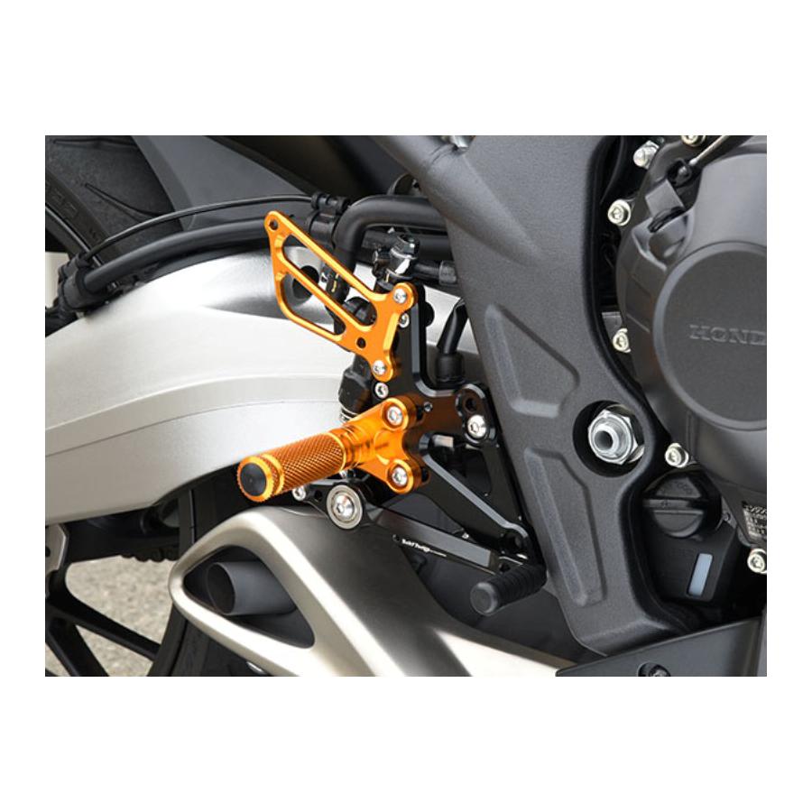BABY FACE (ベビーフェイス) バックステップ 6ポジション 正/逆チェンジ ゴールド CBR650F 002-H029GD｜バイク・車パーツ プロト