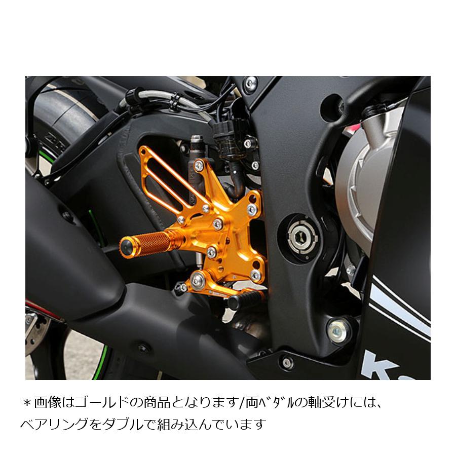 BABYFACE (ベビーフェイス) バックステップ ブラック ZX10R 002-K028BK|バイク・車パーツ プロト