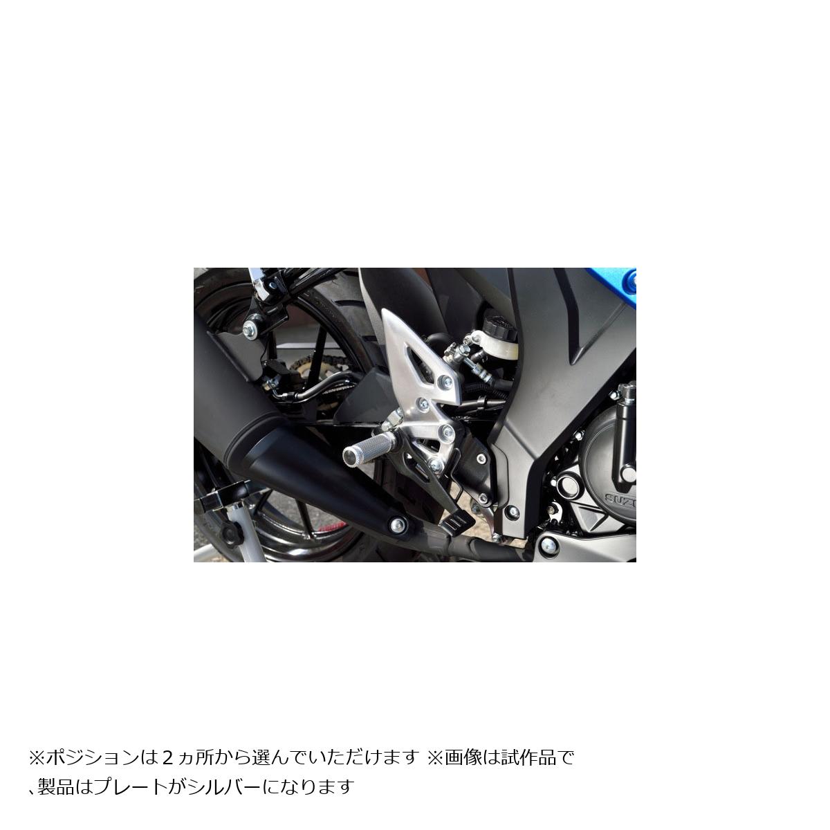 BABY FACE (ベビーフェイス) セットバックプレート GSX-R125 シルバー 002-BS001SV