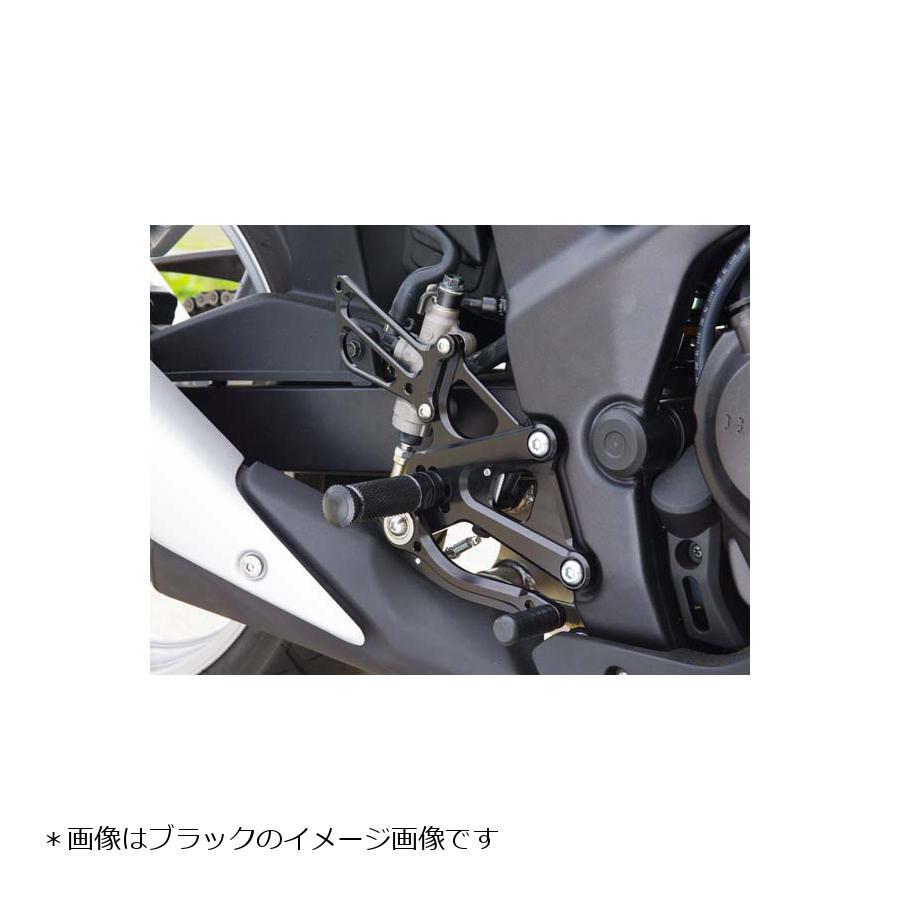 BABY FACE (ベビーフェイス) バックステップ 5ポジション 正チェンジのみ レース アルミ シルバー CBR250R MC41(11) 002-H016SV
