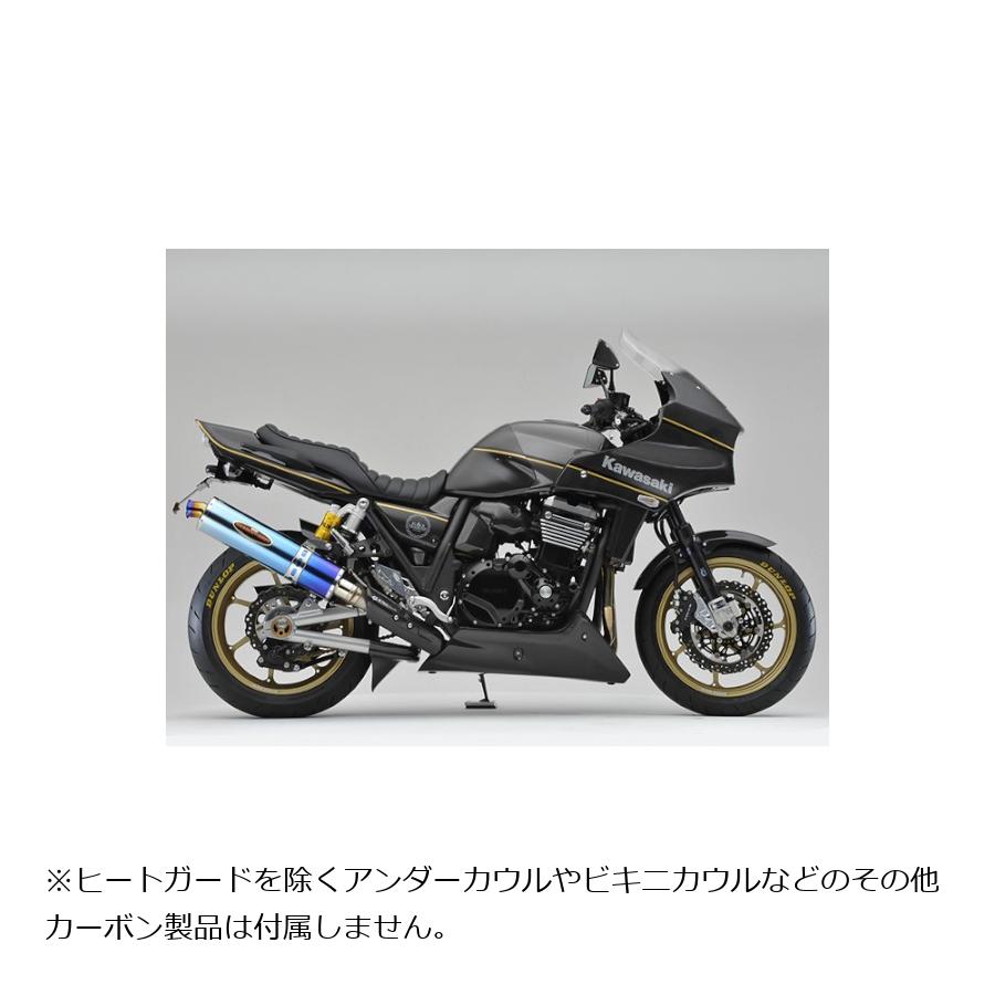 BEET (ビート) NEWナサートR スリップオン チタン/ブルー ヒートガードSET ZRX1200DAEG 0254-K99-AB