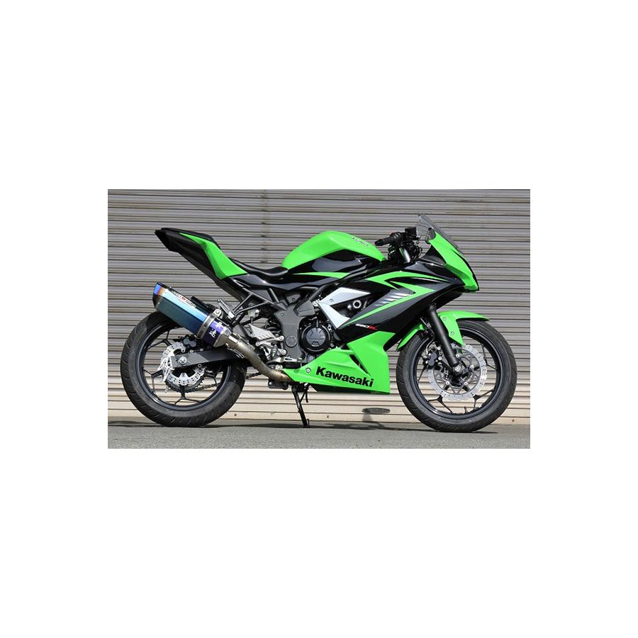 BEET (ビート) ナサートR-Evo TYPE2 ブルーチタン Ninja250SL ST250F用レーシングマフラー 1003-B24-BL
