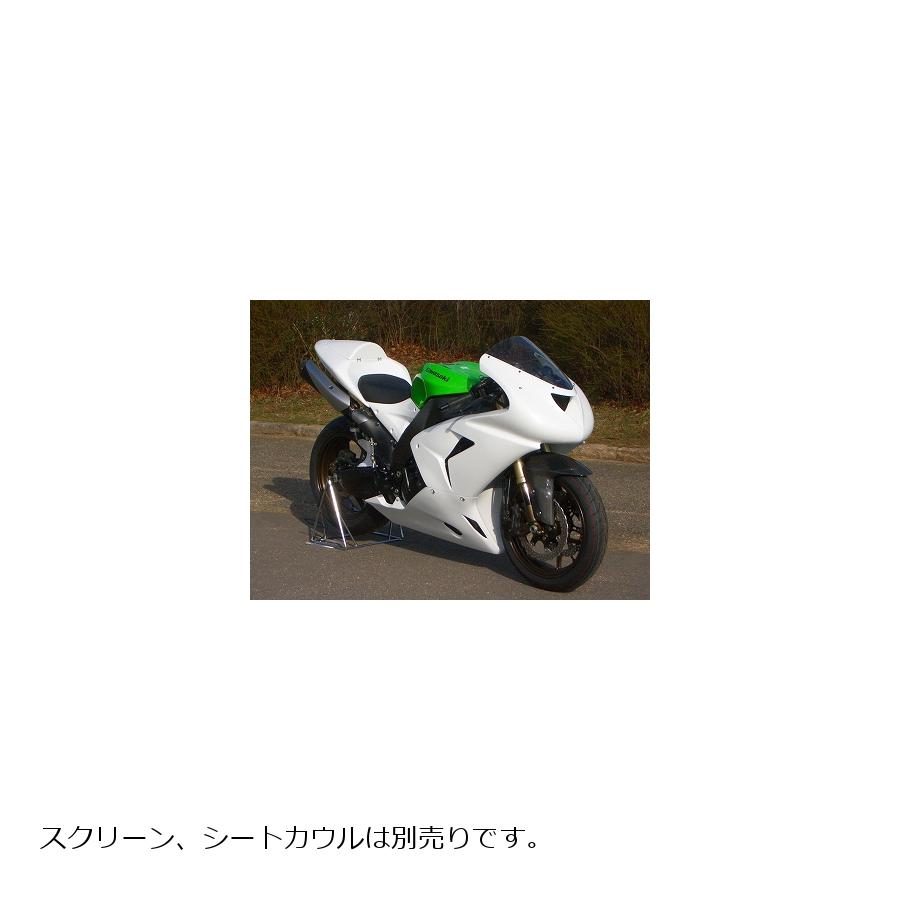 今ならほぼ即納！ ZX-10R 06〜07年 サイドカバー R L 黒FRP CLEVER