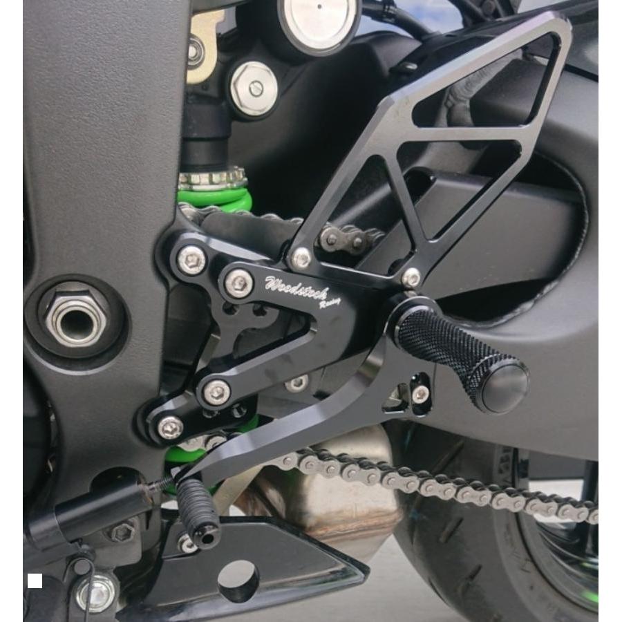 WOODSTOCK (ウッドストック) バックステップキット オールブラック ZX-6R 19-クイックシフター付 WBS-K41-BB