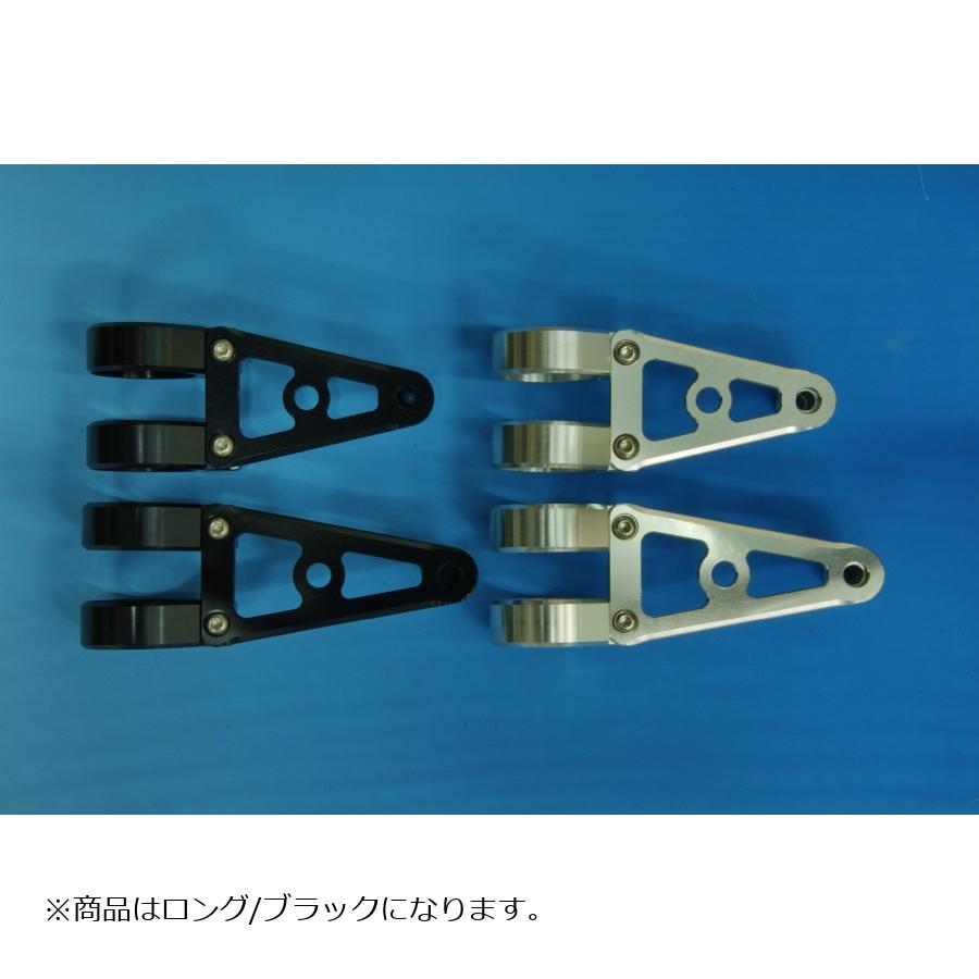 WOODSTOCK (ウッドストック) ヘッドライトステー Aタイプ ロング/ブラック フォーク径Φ41用 WLS-A41L-BK