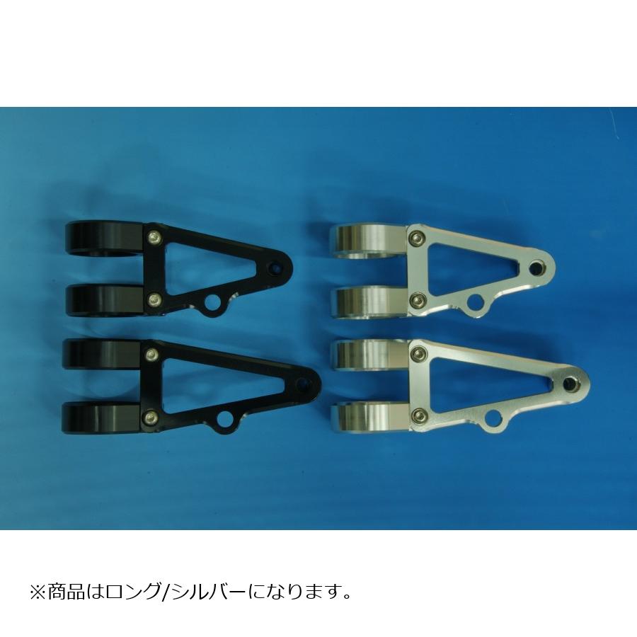 WOODSTOCK (ウッドストック) ヘッドライトステー Bタイプ ロング/シルバー フォーク径Φ41用 WLS-B41L-SL
