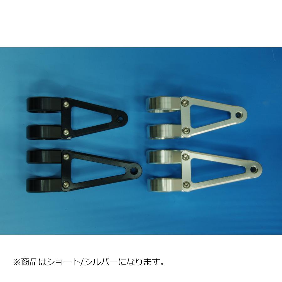WOODSTOCK ウッドストック ヘッドライトステー Cタイプ ショート シルバー フォーク径Φ43用 WLS-C43S-SL 【期間限定特価】