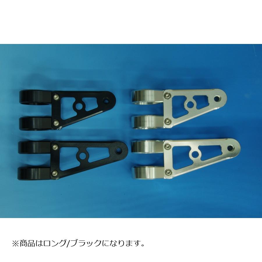 WOODSTOCK (ウッドストック) ヘッドライトステー Dタイプ ロング/ブラック フォーク径Φ36用 WLS-D36L-BK