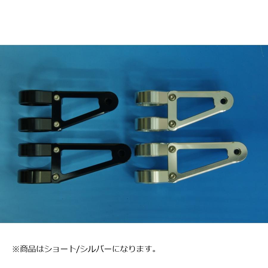 WOODSTOCK (ウッドストック) ヘッドライトステー Fタイプ ショート/シルバー フォーク径Φ38用 WLS-F38S-SL