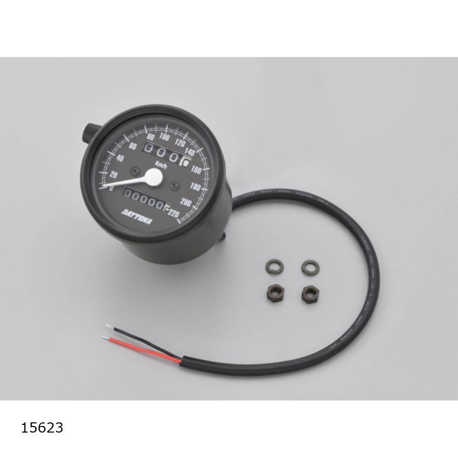 デイトナ　DAYTONA 製　スピードメーター　220KM 楽天市場】Daytona (デイトナ) 機械式 スピードメーター 220KM