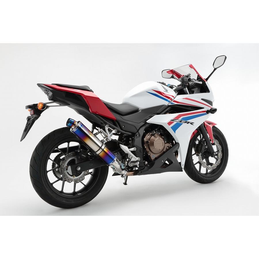 BEAMS (ビームス) R-EVO ヒートチタン スリップオン CBR400R G174-53-P1J｜バイク・車パーツ プロト