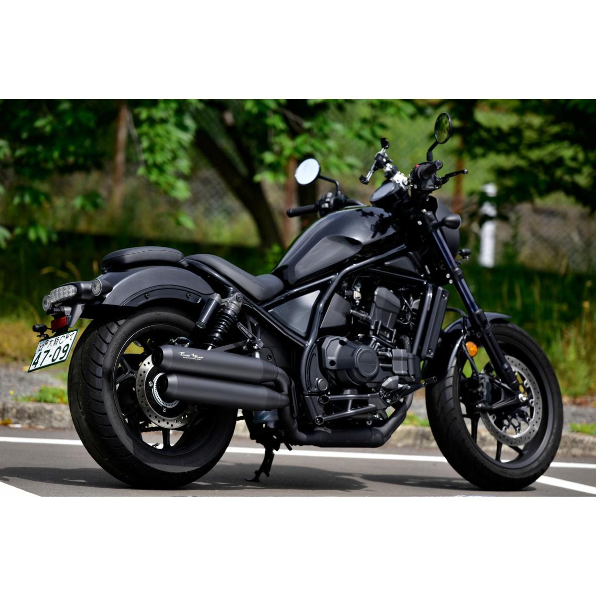 BEAMS (ビームス) パワーヘッダーW マットブラック 政府認証 Rebel1100 DCT専用 G1023-23-001