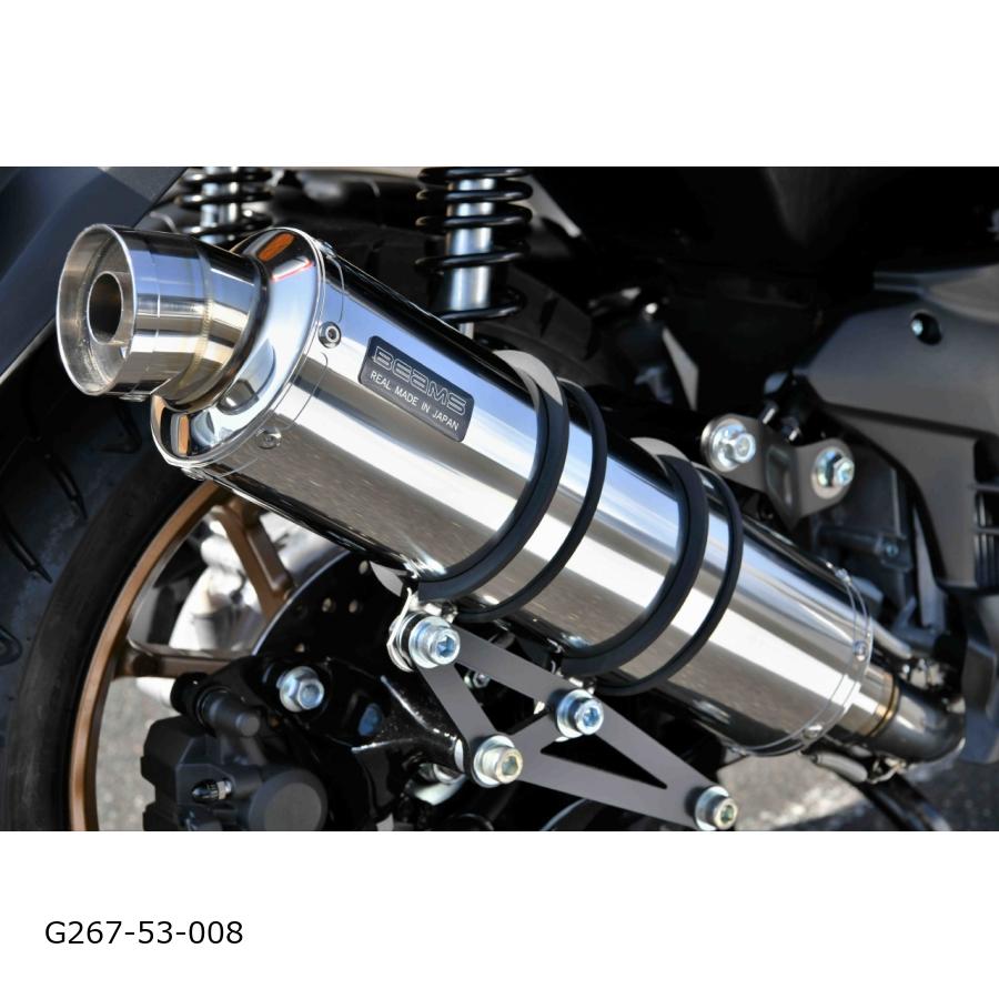 BEAMS (ビームス) R-EVO ステンレスサイレンサー N-MAX 8BJ-SEG6J G267-53-008｜バイク・車パーツ プロト