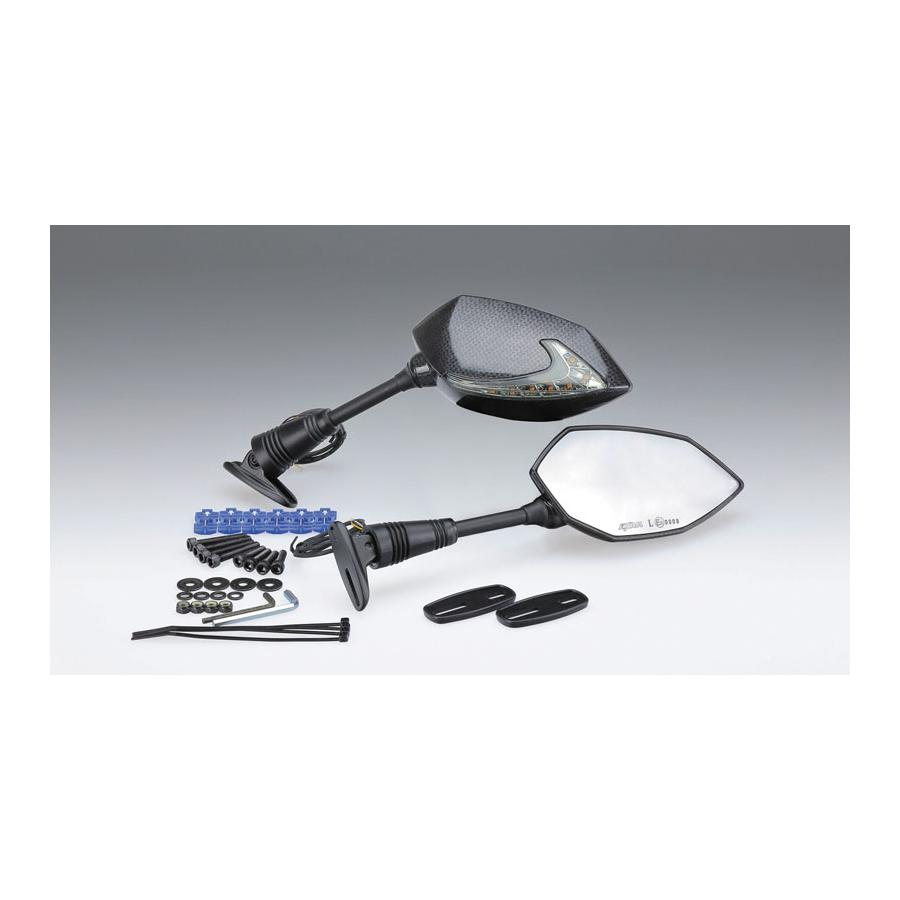 楽天市場】KIJIMA キジマ ミラー TECH07 ブラック wウインカー L/R