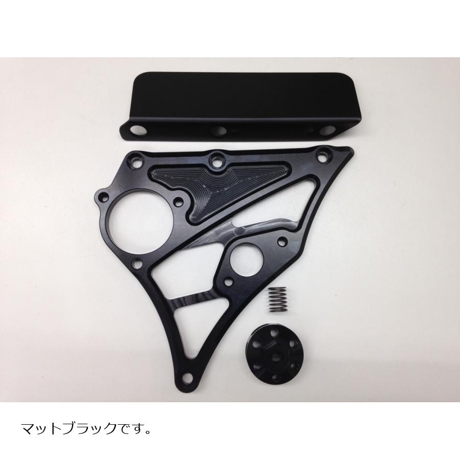 Kファクトリー (ケイファクトリー) FスプロケットカバーM.ブラック ZRX1200-09(Sメータ取付有) 103FZAQ017Q