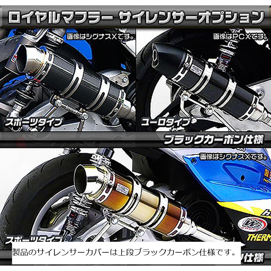 ウイルズウィン ロイヤルマフラー バズーカータイプ ブラックカーボン RS Z100 612-59-11