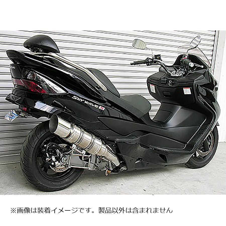 ウイルズウィン ビーストショートマフラー タイプE/ポリッシュ SKYWAVE250(CJ44/45/46) 313-16-11