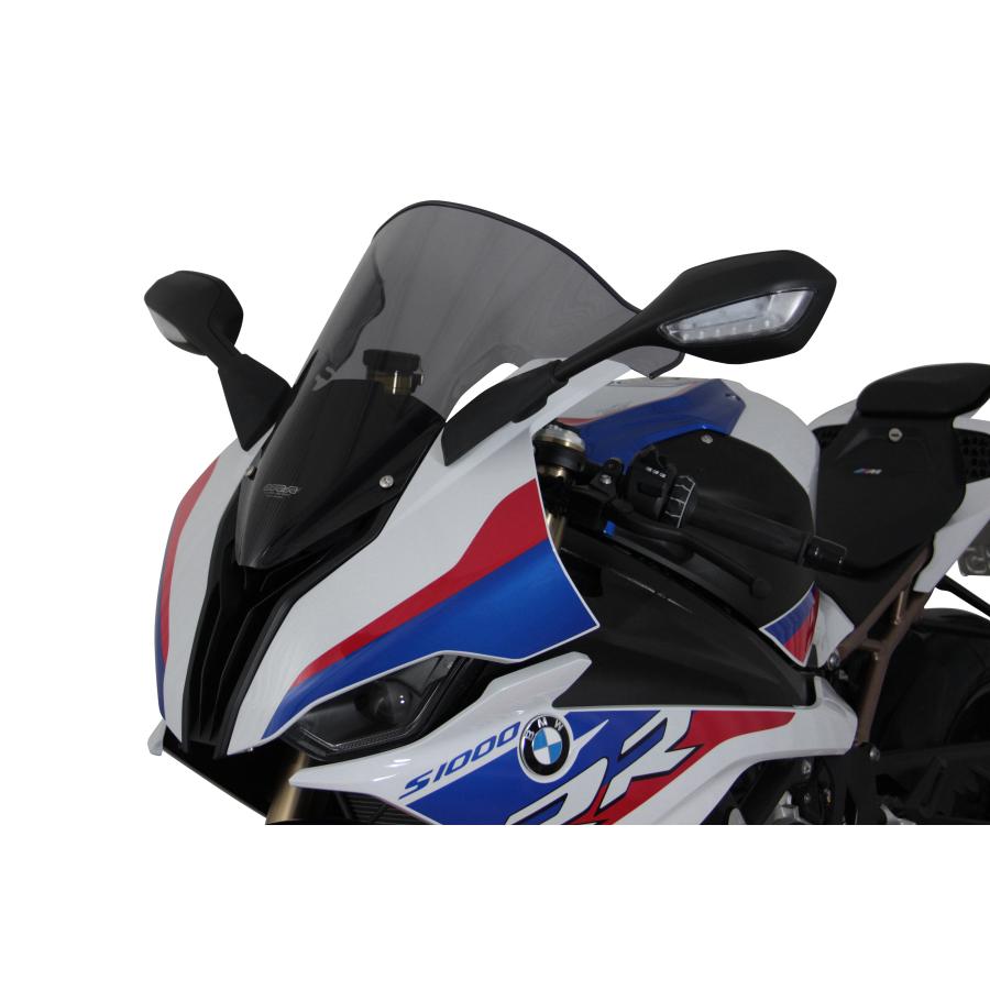 Puig プーチレーシングスクリーンBMW K67 S1000RRスモーク Mf6787 Dark Smoke Windshield Puig R-Racer Double Bubble Bmw