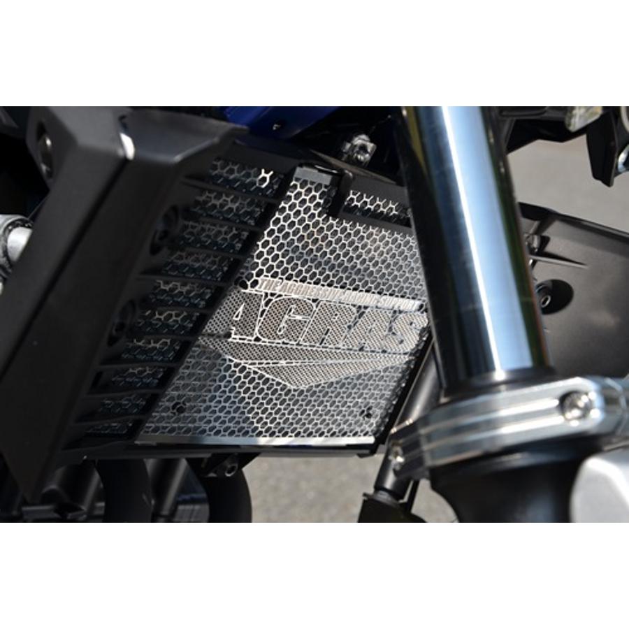 AGRAS (アグラス) ラジエターコアガードロゴ有り Aタイプ(ロゴ有り) ステンレス製 MT-25 309-277-A00