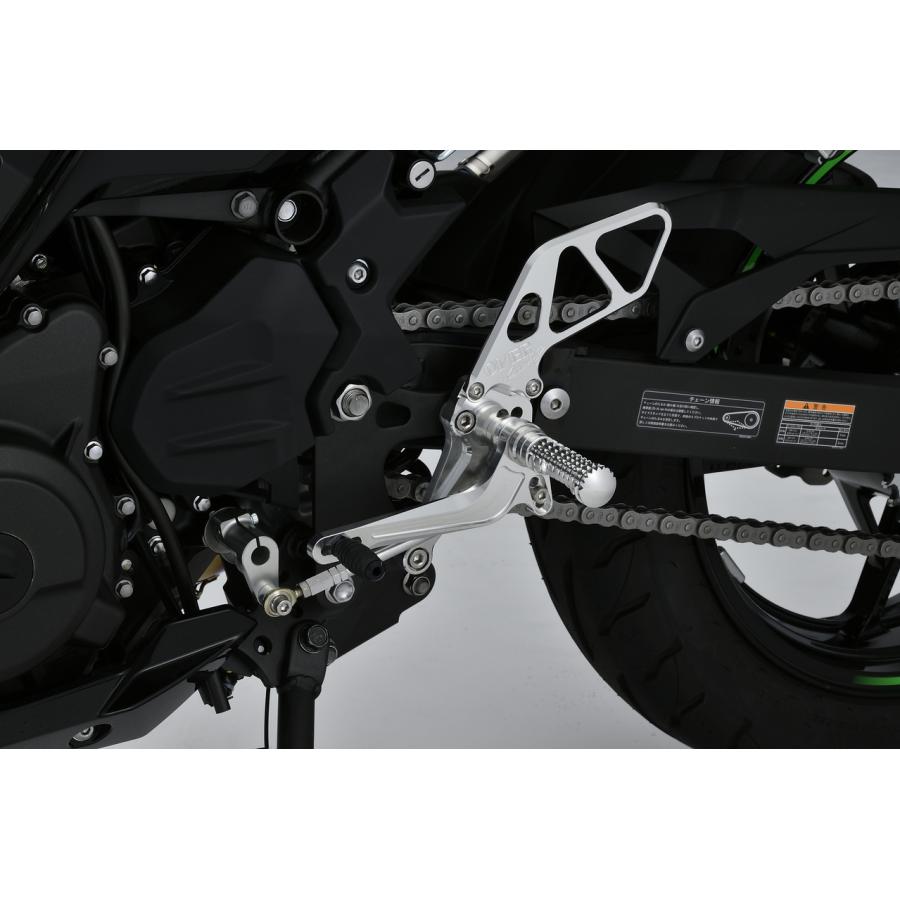 OVER RACING(オーバーレーシング) バックステップ 4ポジション シルバー NINJA400 ニンジャ40051-722-01 オーヴァーレーシング
